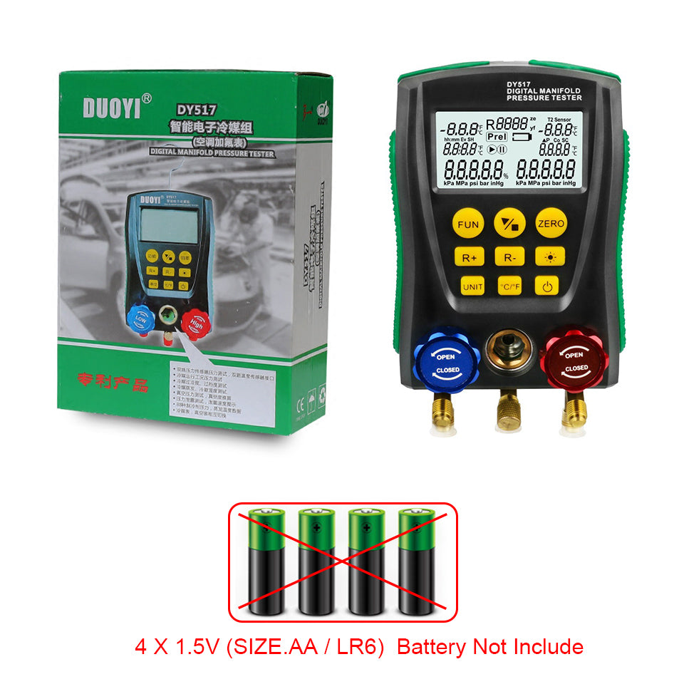 DY517 Collettore Digitale Di Refrigerazione Misuratore HVAC Pressione - Foto 8