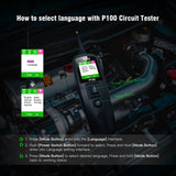 JDiag P100  12V/24V Automotive Power Electric Circuit Tester - Meterport