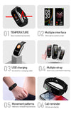 Smart Bracelet C6T Body Temperature IP67 Waterproof Sleep Monitor Fitness Tracker - Meterport