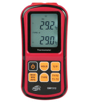 Benetech GM1312 Digital Thermocouple thermometer J/K/T/E/N/R types 2-channels - Meterport