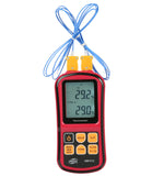 Benetech GM1312 Digital Thermocouple thermometer J/K/T/E/N/R types 2-channels - Meterport