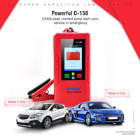 JDiag C-158 12V Super Capacitor Full Charged Car Auto Jump Starter - Meterport