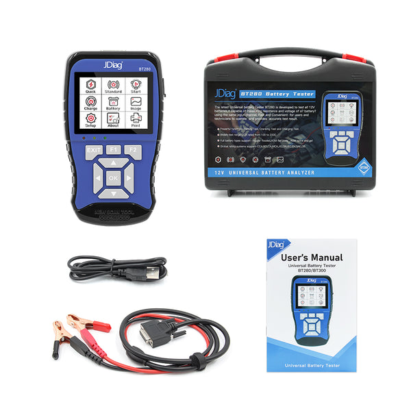 JDiag BT280 12V  Universal Battery tester - Meterport