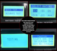 DUOYI DY3015B,C 12V 24V Car Battery Tester with printer SOH SOC cranking test CCA AH Multilingual 14 langs - Meterport