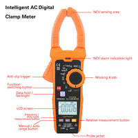 PEAKMETER PM2028B Digital Clamp Multimeter AC 1000A - Meterport