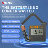 Digital Universal Battery Capacity Tester covers 1.2V to 9V DC - Meterport