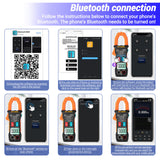 6000 Count Bluetooth True-RMS Digital Clamp Meter 600A AC ST207 - Meterport