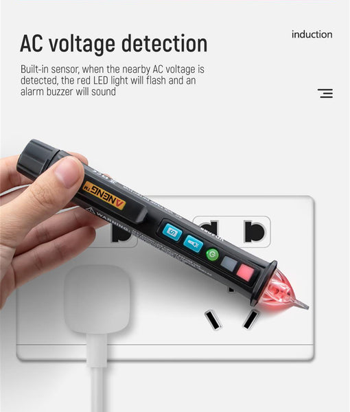 12V-1000v Non-contact AC Voltage Detector Tester VD409B - Meterport