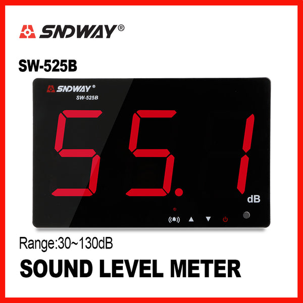 SNDWAY SW-525B Large digital display noise meter - Meterport