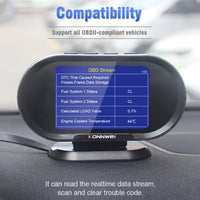 KONNWEI KW206  12V car diagnostic scanner with head up display - Meterport