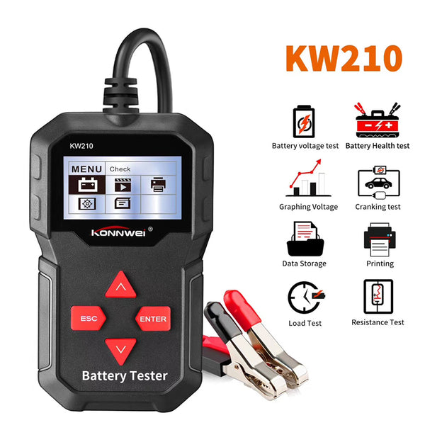WESTWARD Battery Tester: 12V, Analog