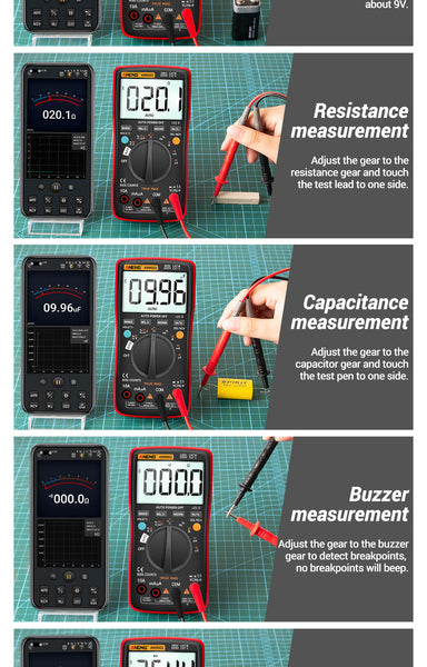 ANENG AN9002 multimetro digital profesional polimetro tester digital  multimeter profesional multímetro digital comprobador de corriente metro