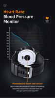 Waterproof smart watch multiple motion patterns blood pressure heart rate monitor - Meterport