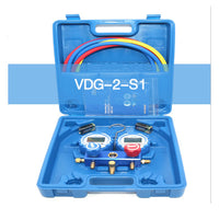 Digital Manifold Gauge Vacuum Gauge 2-way Valve 9 Refrigerants VDG-2-S1 - Meterport