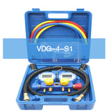 Digital Manifold Gauge 4-way Valve 9 Refrigerants VDG-4-S1 - Meterport