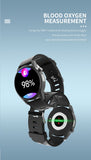 ECG HRV SPO2 Smart watch Full Touch screen Aluminum steel - Meterport